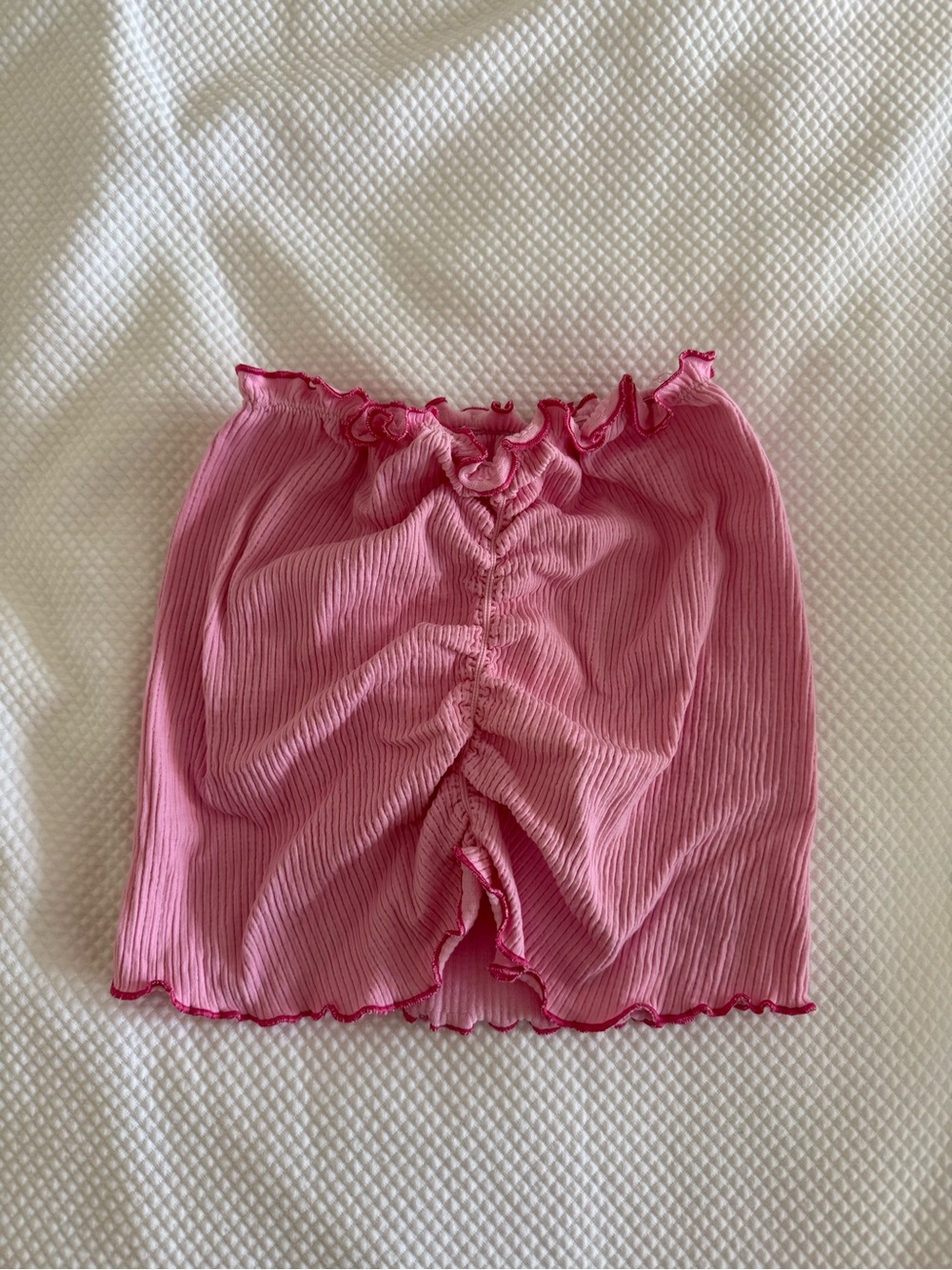 Stretchy Ruched Tube Top